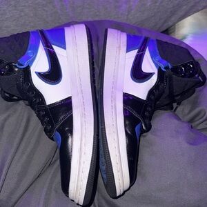 Nike Men's Black and Blue Sneakers